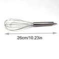thumbnail image 3 of LXYFH Egg Beater Under $5 Stainless Steel 6 Wire Egg Whisk Stirring Home Kitchen Baking Tool Set Small Handheld, 3 of 4