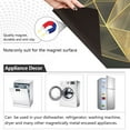 thumbnail image 6 of Dishwasher Magnet Cover Magnetic Fridge Door Cover Home Kitchen Decor Abstract Khaki Light Geometric 23"x 26", 6 of 6