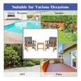 thumbnail image 2 of 3 Piece Outdoor Patio Sofa Set - Acacia Wood Furniture with Cushions - Garden Conversation Set for Patio, Yard, Poolside - Modern Outdoor Seating, 2 of 5