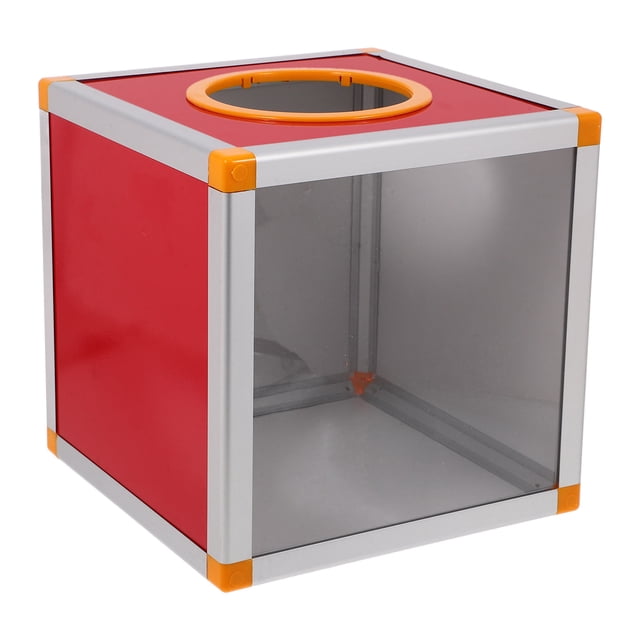 OULII Boîte de Rangement pour Billets, Tambour à Billets, Aluminium Composite Rouge Multifonctionnel 1Pcs