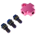 thumbnail image 2 of Shisuyan 1 Set Hydraulic Brake Line Connector: Motorcycle Brake Line Tee Adapter With Titanium-Burned Bolts - T Shaped Adapter For Motorcycle Quad Bike Atv, 2 of 8