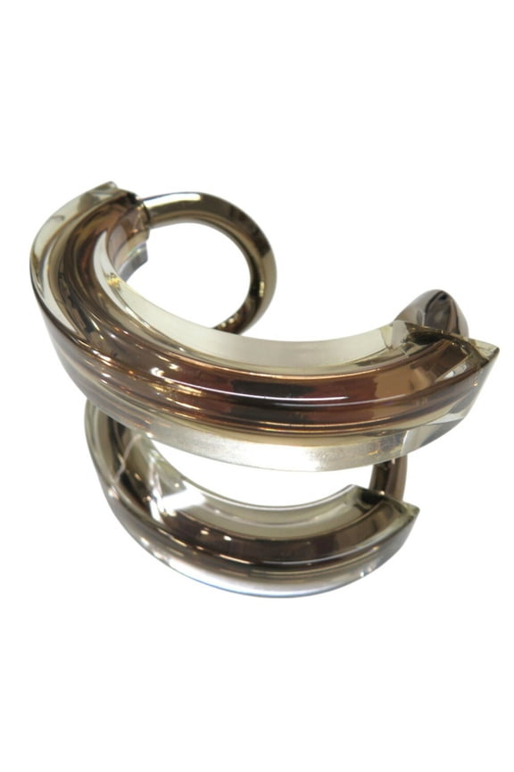 Pre-Owned Gucci Clear Bangle Plastic Champagne Gold 0191GUCCI (Good)