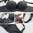 thumbnail image 6 of 1PC Bras for Women with Underwire Womens Bra Womens Underwire Bra Women Push Up Bra Womans Bras Everyday Bras for Women Black L, 6 of 7
