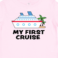 thumbnail image 4 of Inktastic My First Cruise with Cruise Ship and Palm Trees Boys or Girls Baby T-Shirt, 4 of 5