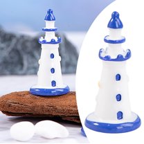 Desk Accessories Clearance! White Nautical Lighthouse Miniature Landscape Ornaments