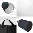 thumbnail image 3 of ZICANCN Laundry Basket Organizer, Game Mode Slogan Print Gray Collapsible Hamper for Bathroom Bedroom Laundry Room, Small Size, 3 of 7