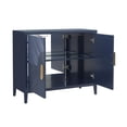 thumbnail image 3 of Heritage 2 Door Wood Bar Cabinet w/ Channeled Doors in Dark Blue by Scott Living, 3 of 8