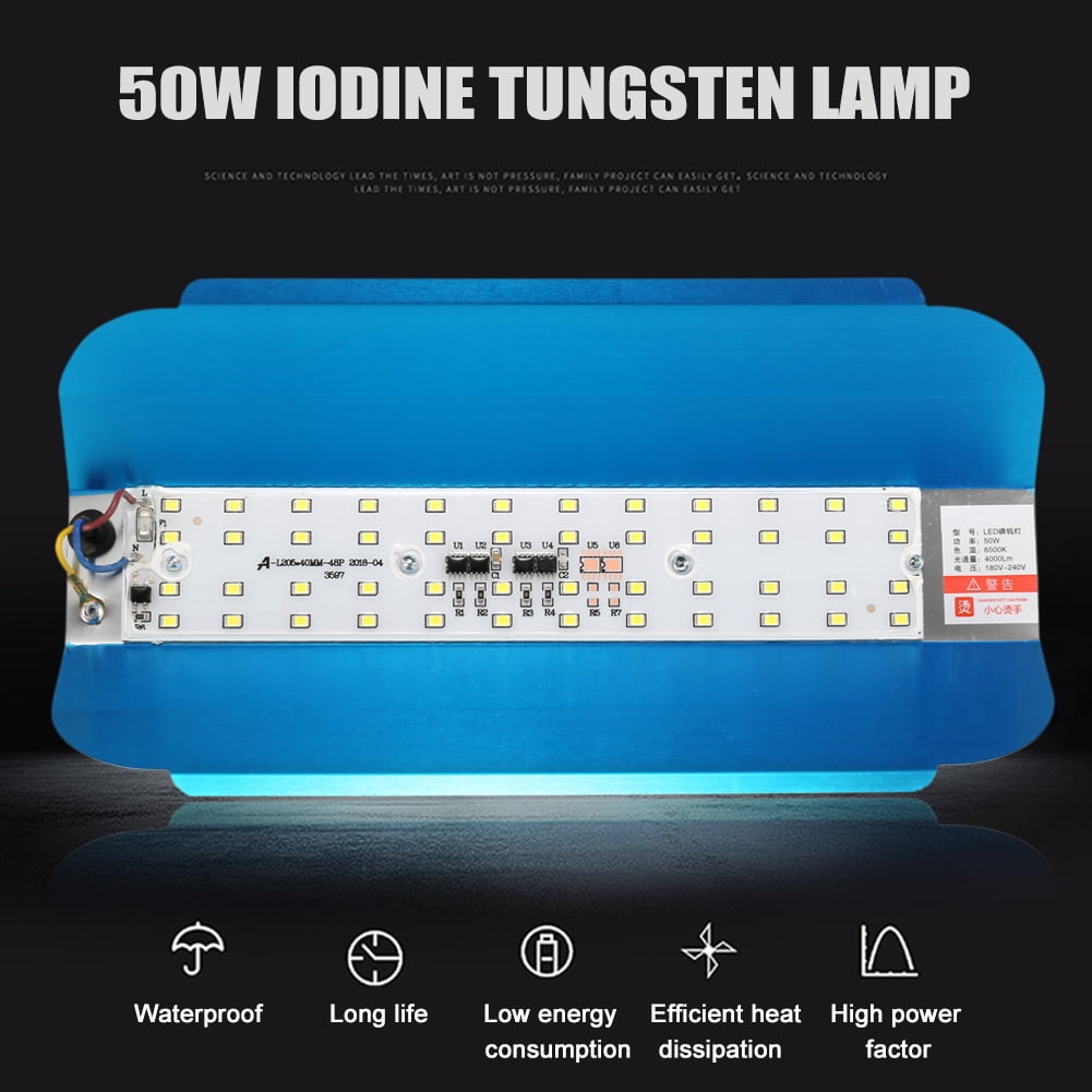 50W LED Flood Light High Bay Waterproof Floodlight Lamp Iodine-Tungsten 160 S3L2 