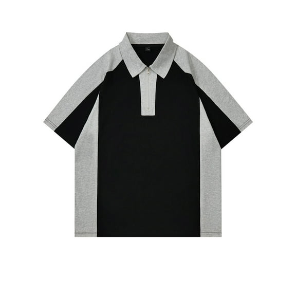 YLSDY Men Tshirt Pack Short Sleeved T-Shirt Pure New Crewneck Top Coat Men of Tshirts Color Block Graphic Big Size Men's T-Shirt Black S