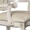 thumbnail image 3 of 24 Inch Executive Office Armchair Scrolled Molded Trim Antique Pearl, 3 of 5