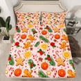 thumbnail image 2 of Castle Fairy Boys Girls Christmas Gingerbread Man Twin Sheet Sets 3pcs,Happy Xmas Twin Fitted Sheet Microfiber,Lodge Cabin Breathable Flat Sheet,Microfiber Bedroom Decor, 2 of 7