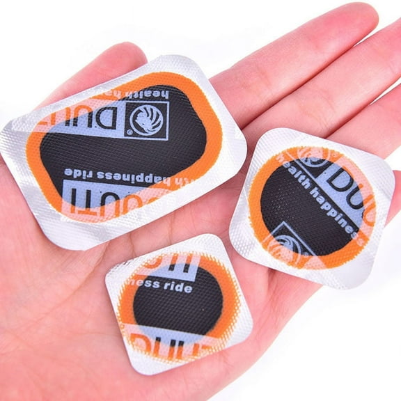 30pcs Mixed Size Tire Patches Quick Drying Without Glue Inner Tire Repair Patch