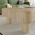 thumbnail image 5 of MDAQMD 42" Lift Top Coffee Table with Hidden Storage Modern Wooden Coffee Table with Silent Hydraulic Lift Curved Safety Corners Tea Table for Living Room Light Brown, 5 of 11