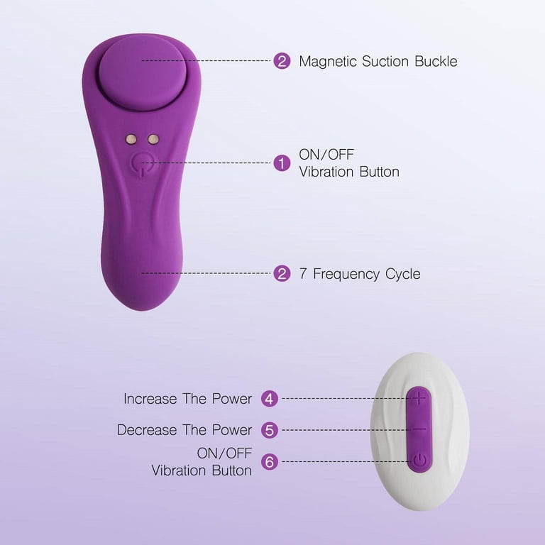 Tracy's Dog Wearable Panty Vibrator, Butterfly Clitoral Stimulator for  Women, 7 Vibration Settings, Purple (Sunflower)