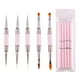 thumbnail image 1 of Juego de 5 pinceles para diseño de uñas con tapa de bolígrafo, pincel para ombré y delineador de uñas en gel., 1 of 7