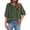 Army Green -AO15, variant on Cotton Linen Shirts for Women Lightweight Retro Embroidered 3/4 Sleeve Boho Blouse Casual Loose Bohemian Tunic Tops Orange 2XL