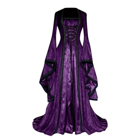 

Plus Size Dress for Women Renaissance Vintage Elegant Court Gown Dress Gothic Cosplay Court Gown Dresses