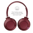 thumbnail image 3 of TCL Bluetooth Noise-Canceling Over-Ear Headphones, Burgundy Crush, MTRO200BTRD, 3 of 5