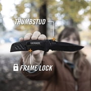 Gerber Swagger Knife, Serrated Edge, G-10 Handle in Black