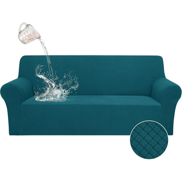 Chair Cover for Armchair Stretch Jacquard Couch Sofa Slipcovers Universal Non Slip Arm Chair Covers for Living Room Pet Dog Furniture Covers Protector (Small Peacock )