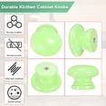thumbnail image 2 of Uxcell 6-Pack Pomos de Armario de Cocina, Tirador Redondo de Madera Sólida de 1-5/16 In(33mm), Hardware de Pomo de Cajón [Verde], 2 of 7