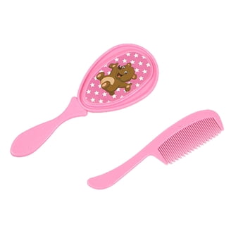 Primo Passi Baby Hair Brush And Comb Set - Soft Bristles For Newborns & Toddlers (Blue)
