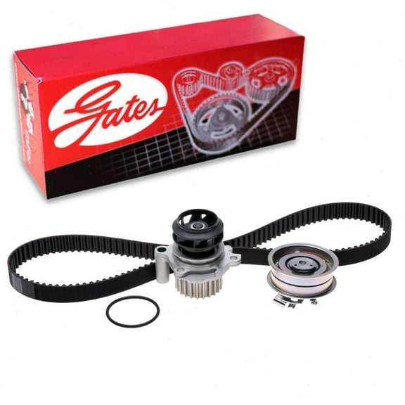 Gates PowerGrip Timing Belt Kit w Water Pump compatible with Volkswagen Jetta 2.0L L4 1999-2014