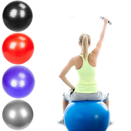 Zimtown 75 cm Yoga Ball with Air Pump, Anti Burst Exercise Balance Ball, for Home Gym Workout Stability Pilates