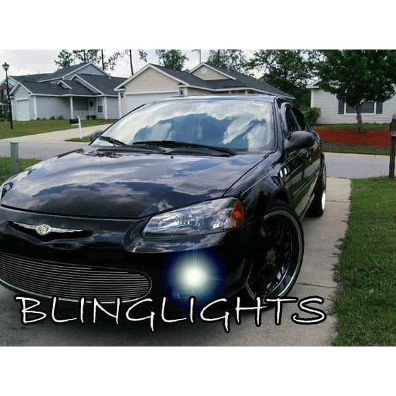 2001 2002 2003 Chrysler Sebring Convertible Blue LED Fog Lamps Driving Lights Foglamps Foglights Kit