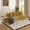 Mustard yellow + Memory Foam + Chenille + 3 Seat, variant on Modern Curved Sectional 3 Seat Minimalist Elegant Half Moon Sofa Compressed Modular Sectional Sofa for Living Room, Office, Apartment