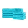 thumbnail image 2 of BNM Eco-Friendly Cotton Assorted Towel 12 Piece Set, Turquoise, 2 of 5