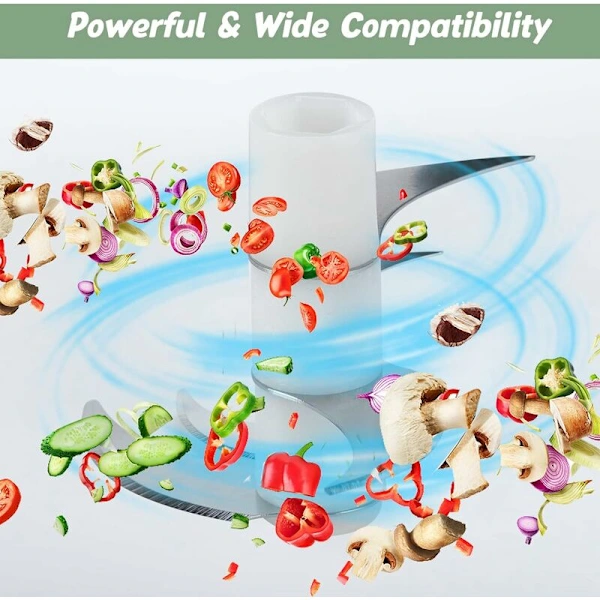 USB Rechargeable Electric Chopper, Mini Vegetable Cutter, 250ml Capacity, Mini Kitchen Chopper with, Food Processor, Ideal for Onions, Garlic, Pepper