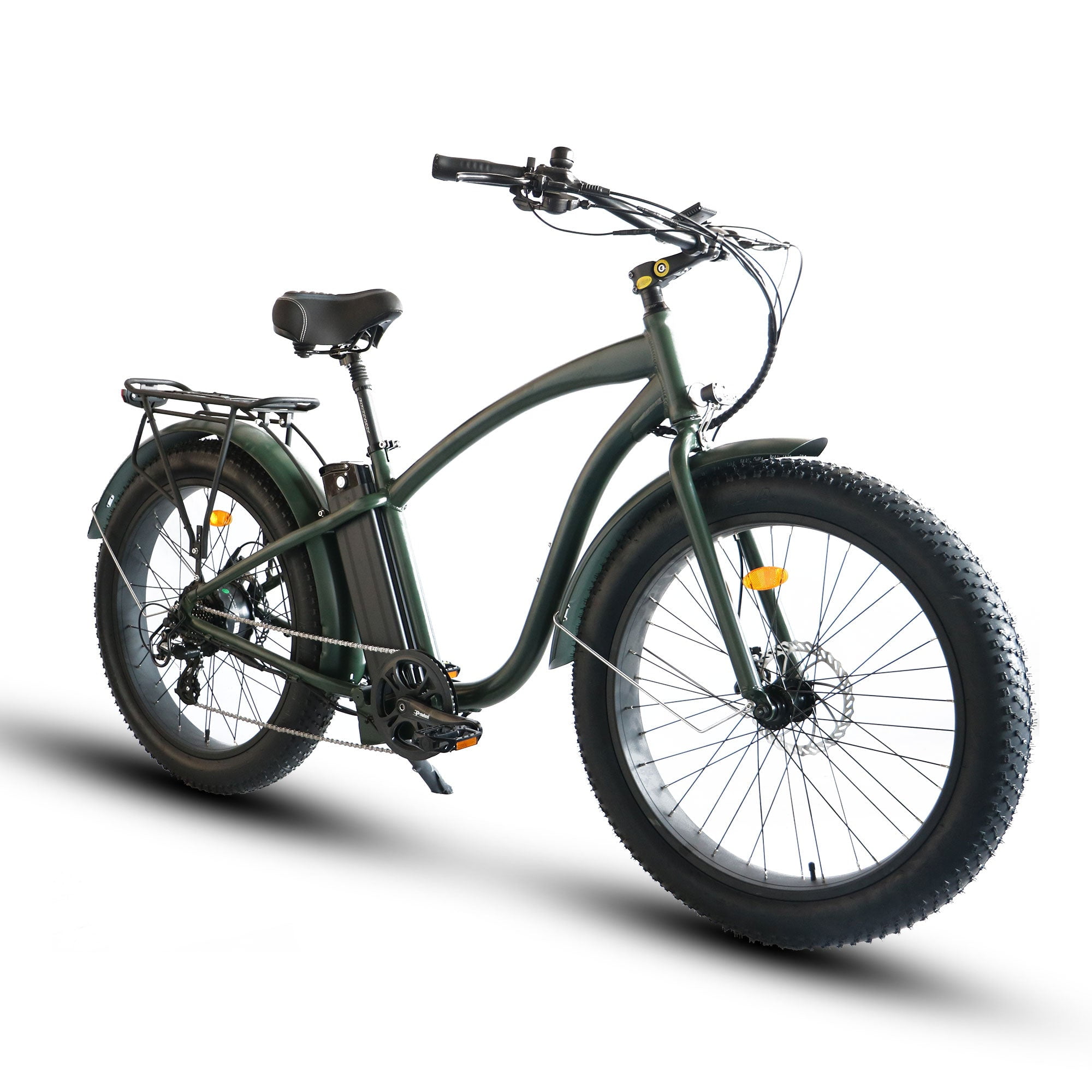 Fat Tire Step Over 26x4 52v Beach Cruiser Electric Bike