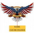thumbnail image 2 of Personalized Eagle Metal Sign Custom Family Name United States Armed Forces 4th July Wall Decor For Men Gift For Soldiers On Veterans Day Metal Wall Art Outdoor Metal Sign 20''30''40'' (30''), 2 of 9