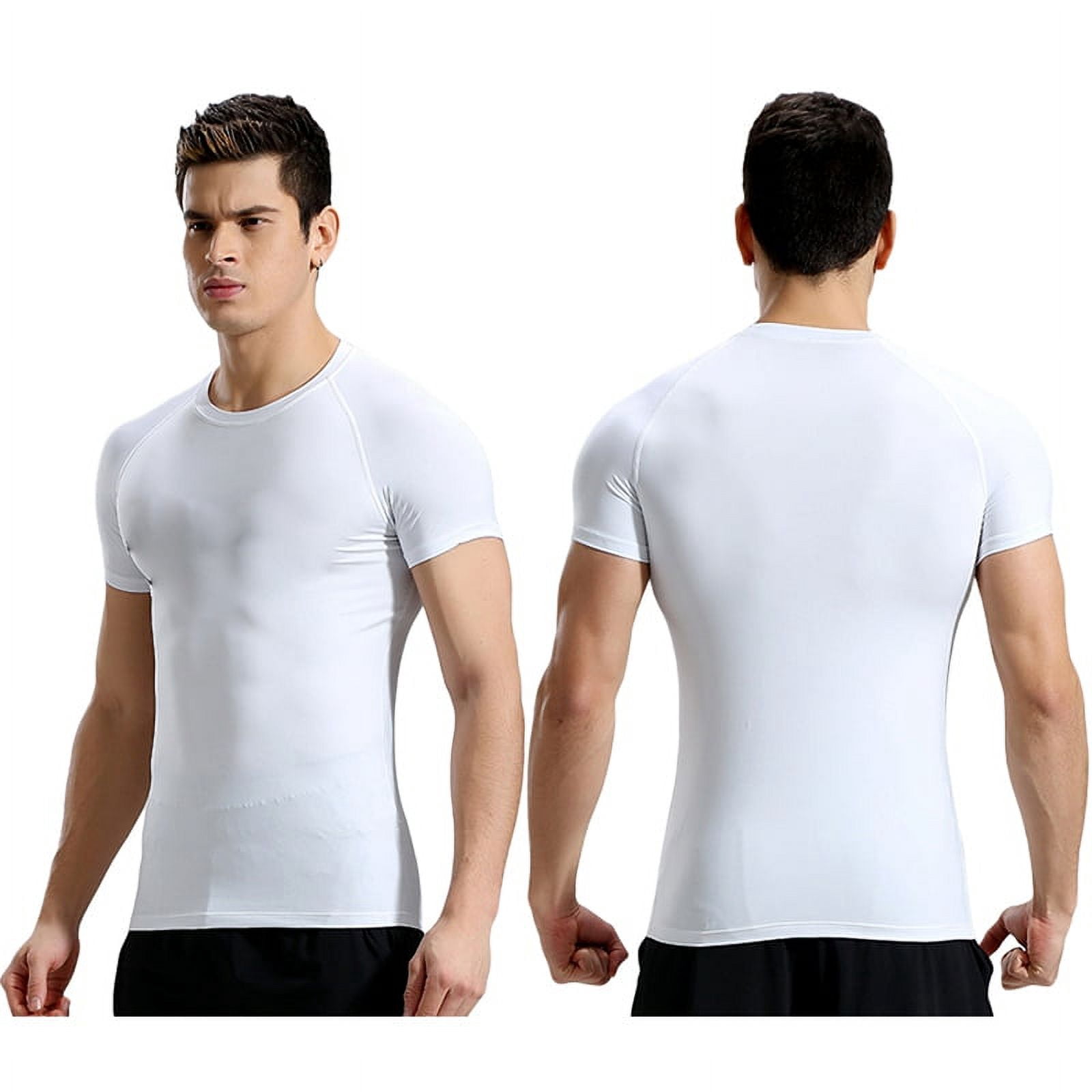 Men's Fitness Shirt Slim Exercise Tops Short-sleeved Sports T-shirt Tops Tee