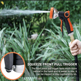 thumbnail image 6 of WOORNIGOJIN Heavy Duty Metal Hose Sprayer with 8 Spray Patterns Resistant Water Sprayer for Cleaning, 6 of 6
