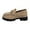 Khaki, variant on Women's Casual Pumps with Cushioned Insole for All Day Wear Stylish Casual Loafers With Heel And Platform Versatile Footwear For Everyday Wear