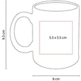 thumbnail image 3 of Paquete con 25 piezas de Taza de cerámica clásica acabado brillante blanco 8 x 9.5, 3 of 3