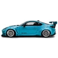 thumbnail image 3 of 2024 Toyota GR86 LBWK Body Kit RHD (Right Hand Drive) Baby Blue with Black Top 1/18 Diecast Model Car by Solido, 3 of 6