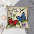 thumbnail image 5 of Pioneer Flower And Butterfly Pillow Covers,Pioneer Flower And Butterfly Throw Pillow Covers 18"×18" ,Living Room Sofa Couch Pillow Covers,Decorative Pillow Covers, 5 of 7