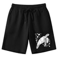 thumbnail image 3 of XINPING Men Swim Shorts Long Casual Solid Color Quick-Dry Swimming Swimsuit Beach Shorts Big and Tall Stretch Fabric Beach Shorts Bathing Suits, 3 of 5