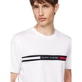 thumbnail image 3 of Camiseta Tommy Hilfiger para hombre con inserto en el pecho blanca, 3 of 5