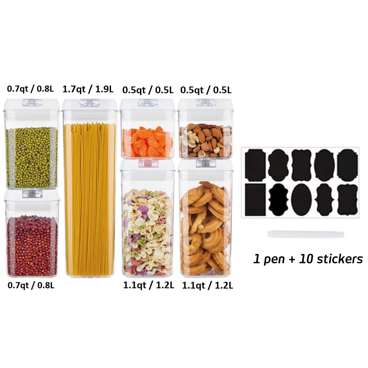 76 Piece BPA Free Food Storage Containers With Lids – Plastic