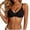 Black, variant on Women's Mesh Lace Bra, Bow V-Neck Adjustable Strap Breathable Soft Underwire Bralette Black 46D