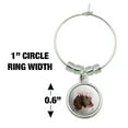 thumbnail image 4 of Springer Spaniel Dog Flower Blossom Tiara Wine Glass Charm Drink Marker, 4 of 5