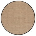thumbnail image 2 of SAFAVIEH Natural Fiber Arbor Bordered Area Rug, Natural/Black, 4' x 4' Round, 2 of 10