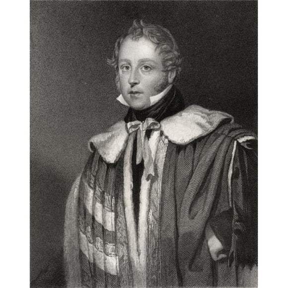 Posterazzi DPI1861391LARGE John Talbot 16e Comte de Sprewsbury 1791 à 1852 Gravé par J Morrison d'Après O O O Oakley du Livre Portrait National G Poster Print, 26 x 32