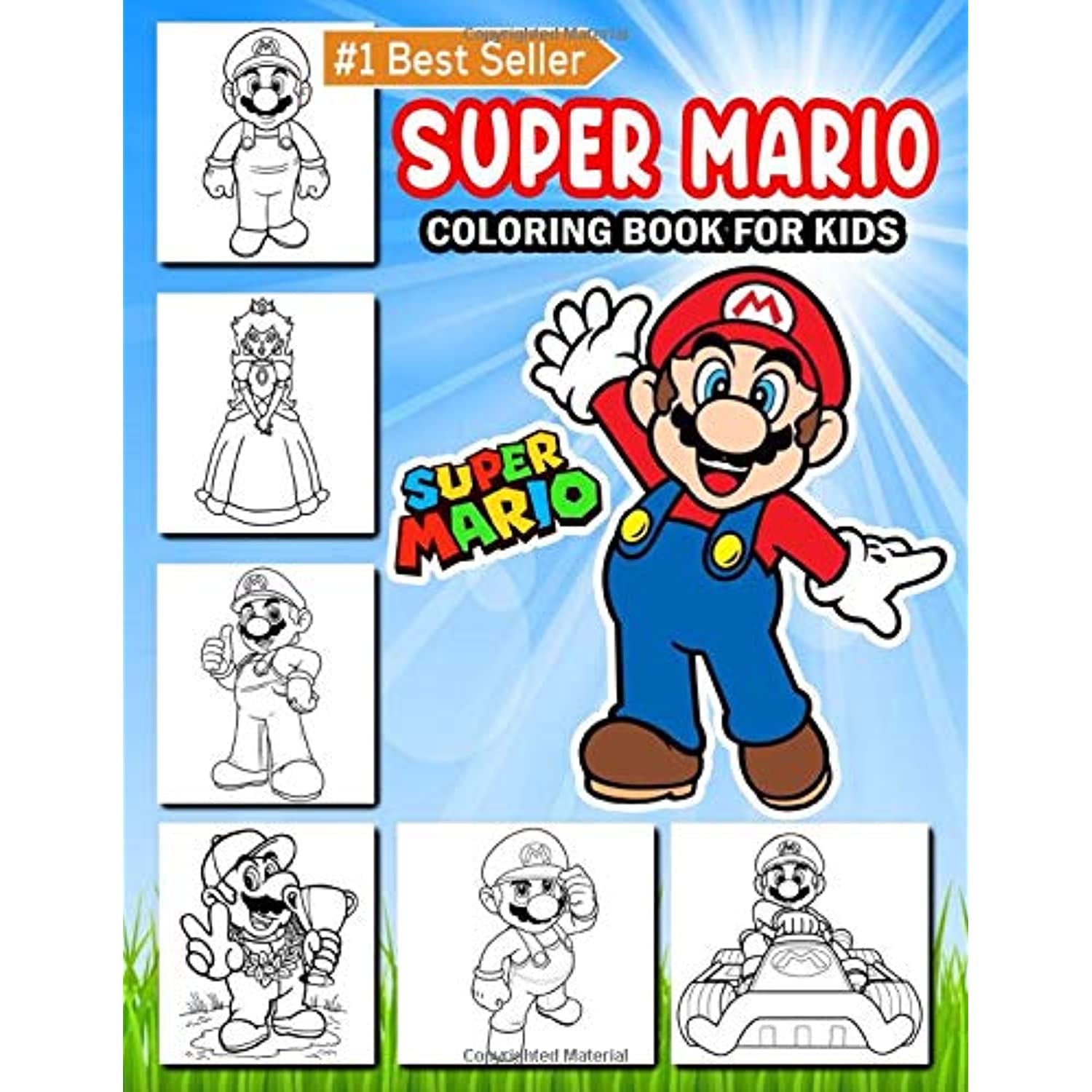Super Mario Coloring Book For Kids   20 Super Mario, Princes, Luigi,  Donkey Kong, Yoshi Coloring Pages   Super Mario Coloring Book For Teens    Super ...