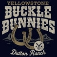 thumbnail image 2 of Women's Yellowstone Buckle & Bunnies Horseshoes Dutton Ranch  Graphic T-Shirt, 2 of 4