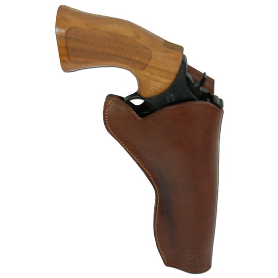 Barsony Right Hand Draw Brown Leather Cross Draw Holster Size 8 Colt Ruger S&W Taurus for 6" Revolvers